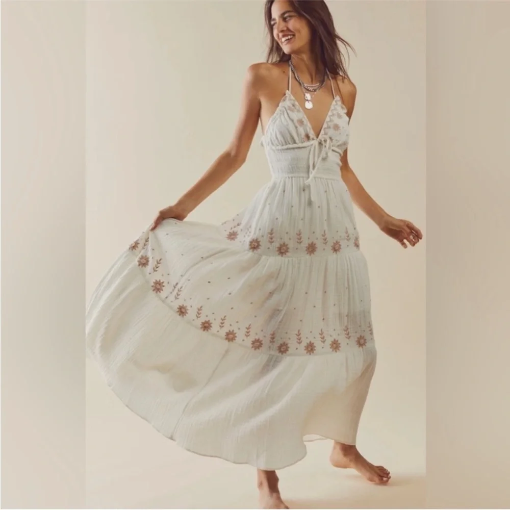 Free People Real Love Embroidered Dress - Picture 2 of 8